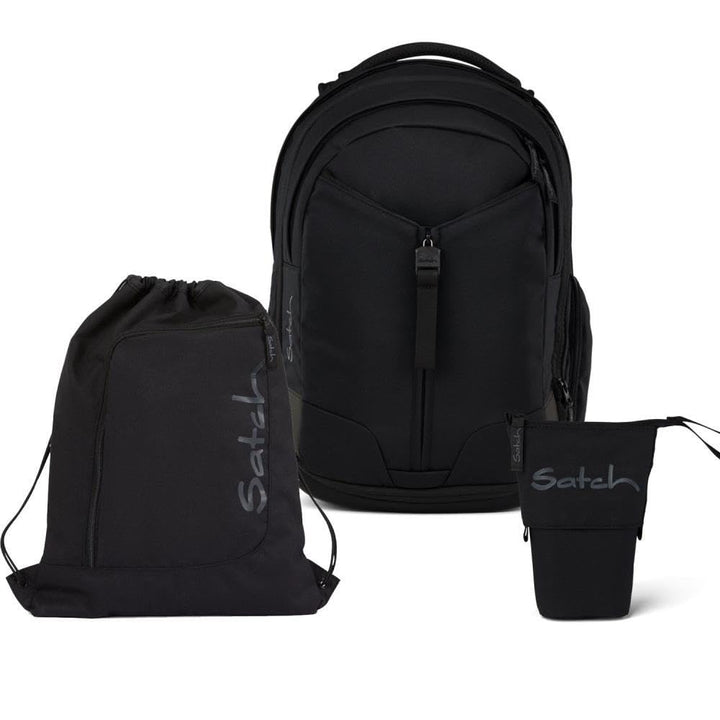 Satch Match Pencil Slider Light Edition Schulrucksack Set 3tlg. inkl. Sportbeutel Blackjack, Blackja