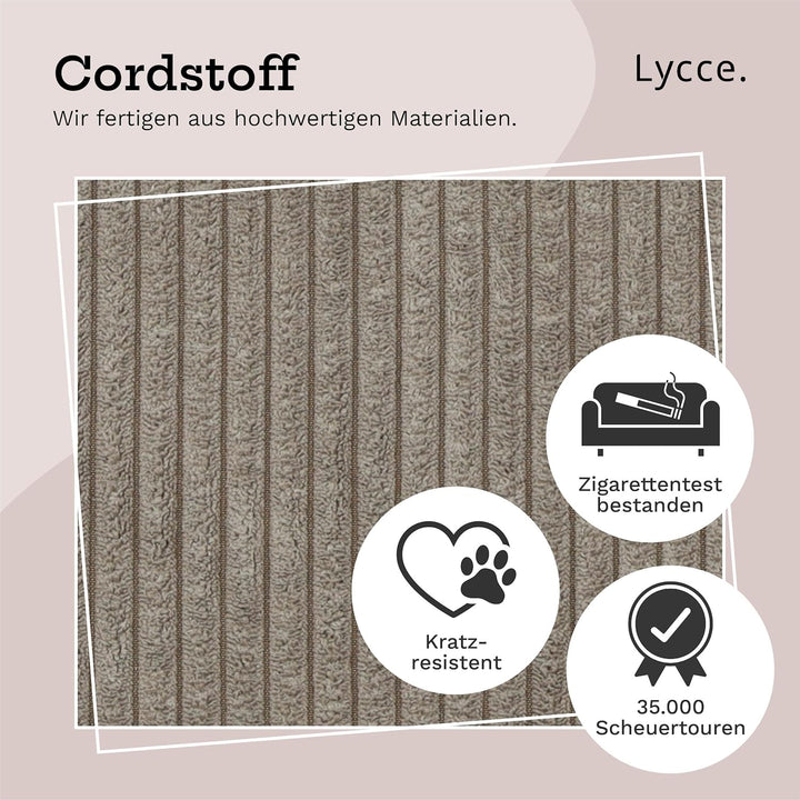 Lycce Kallax Box Cord, Faltbox + abnehmbarer Bezug | taupe Taupe 1 Stück, Taupe 1 Stück