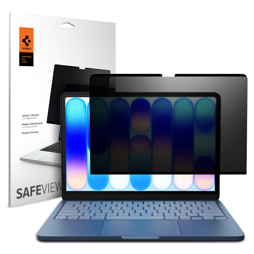 Spigen SafeView Magnetischer Blickschutzfilter [1P] für Macbook Neo 13" | Privacy Schutz, Blendschut