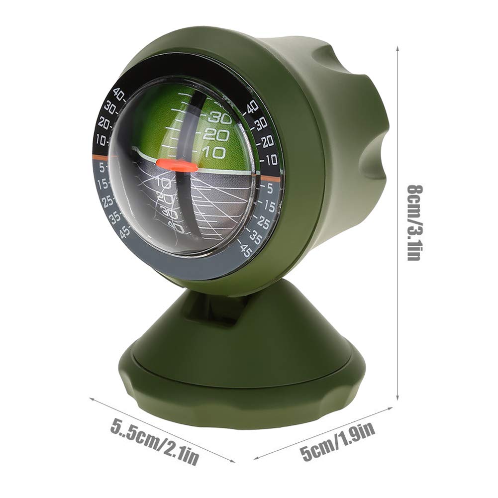 Auto Kompass Neigungsmesser, Level Kompass 360 Grad Drehbar Ausrüstung Winkel Balancer Steigung Nive