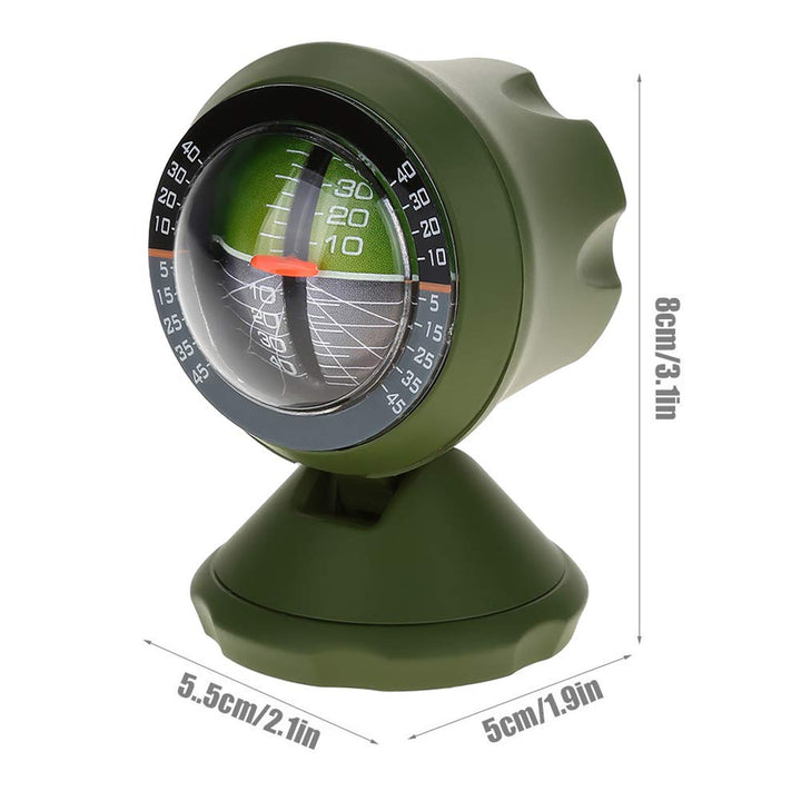Auto Kompass Neigungsmesser, Level Kompass 360 Grad Drehbar Ausrüstung Winkel Balancer Steigung Nive