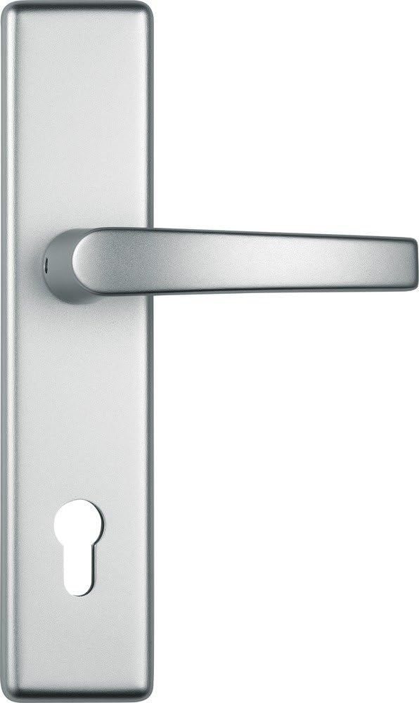 ABUS Tür-Schutzbeschlag KLT512 F1, aluminium mit beidseitigem Drücker, 247903 Beidseitig Drücker F1