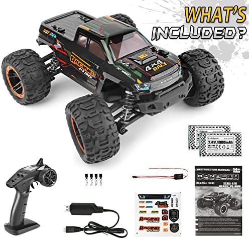HAIBOXING 18858 & 16889 Ferngesteuertes Auto Bündelung, enthält einen RC-Truggy im Massstab 1:18 und