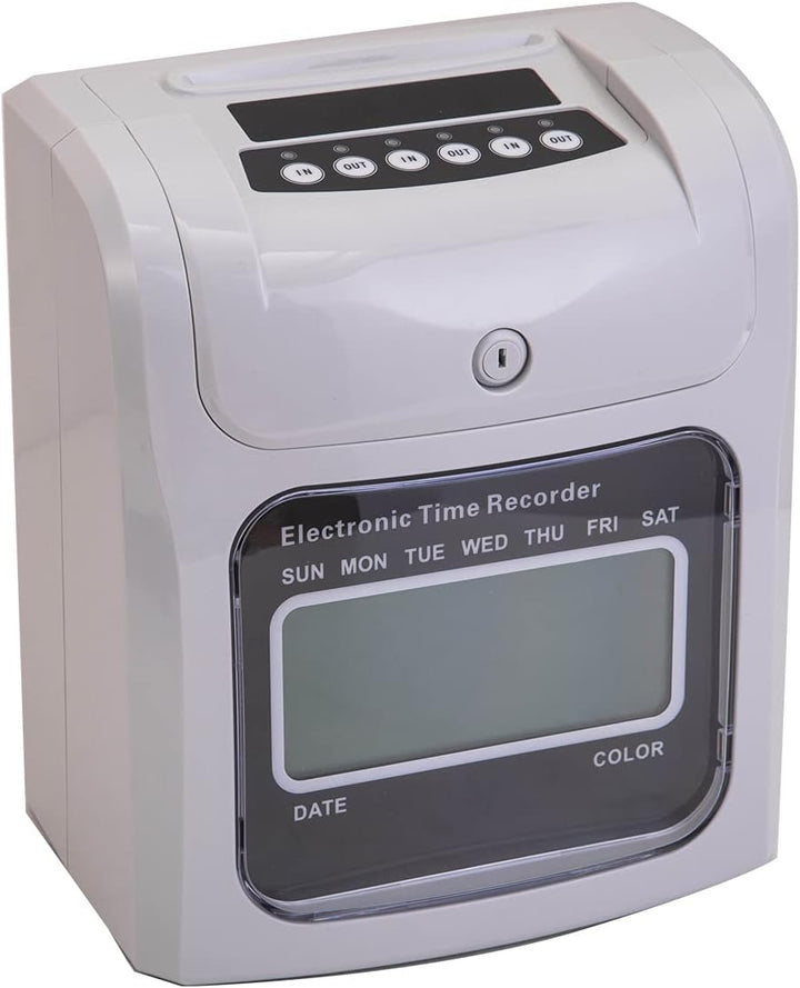 CDZHLTG Elektronisches Stempeluhr Stechuhr Zeiterfassung 960SB inkl. 50 Stechuhr/Stempeluhr Karten,
