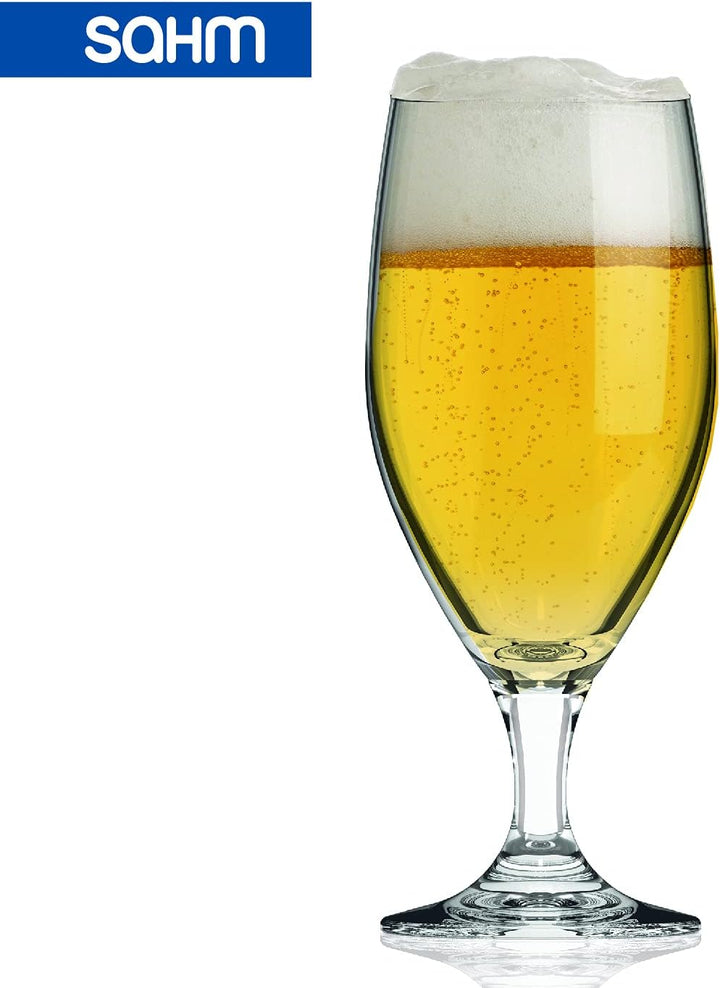Sahm Biergläser 0,3 Liter (6 STK) - Vienna Pokal Biertulpe - Biergläser Set - Spülmaschinengeeignet