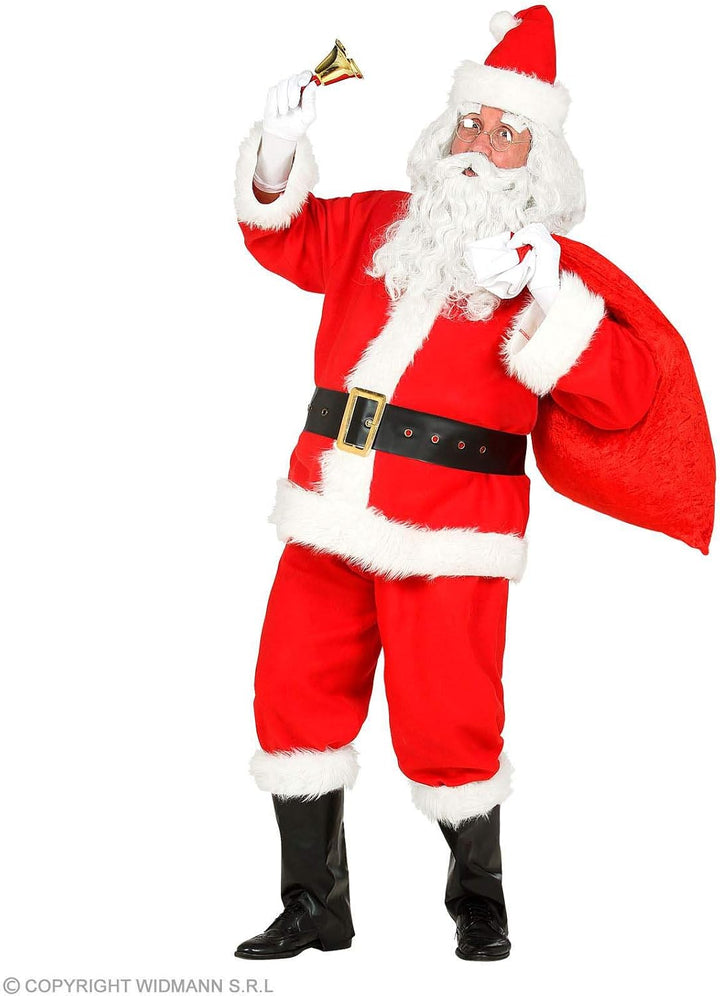 "SANTA CLAUS" (jacket, pants, belt, boot covers, hat) - (L/XL) L-XL, L-XL