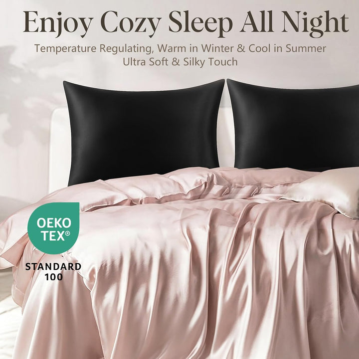 Seidenkissenbezug Jaciu Silk Pillowcase 21 Momme beidseitiger Seidenkissenbezug Kissenbezug Versteck