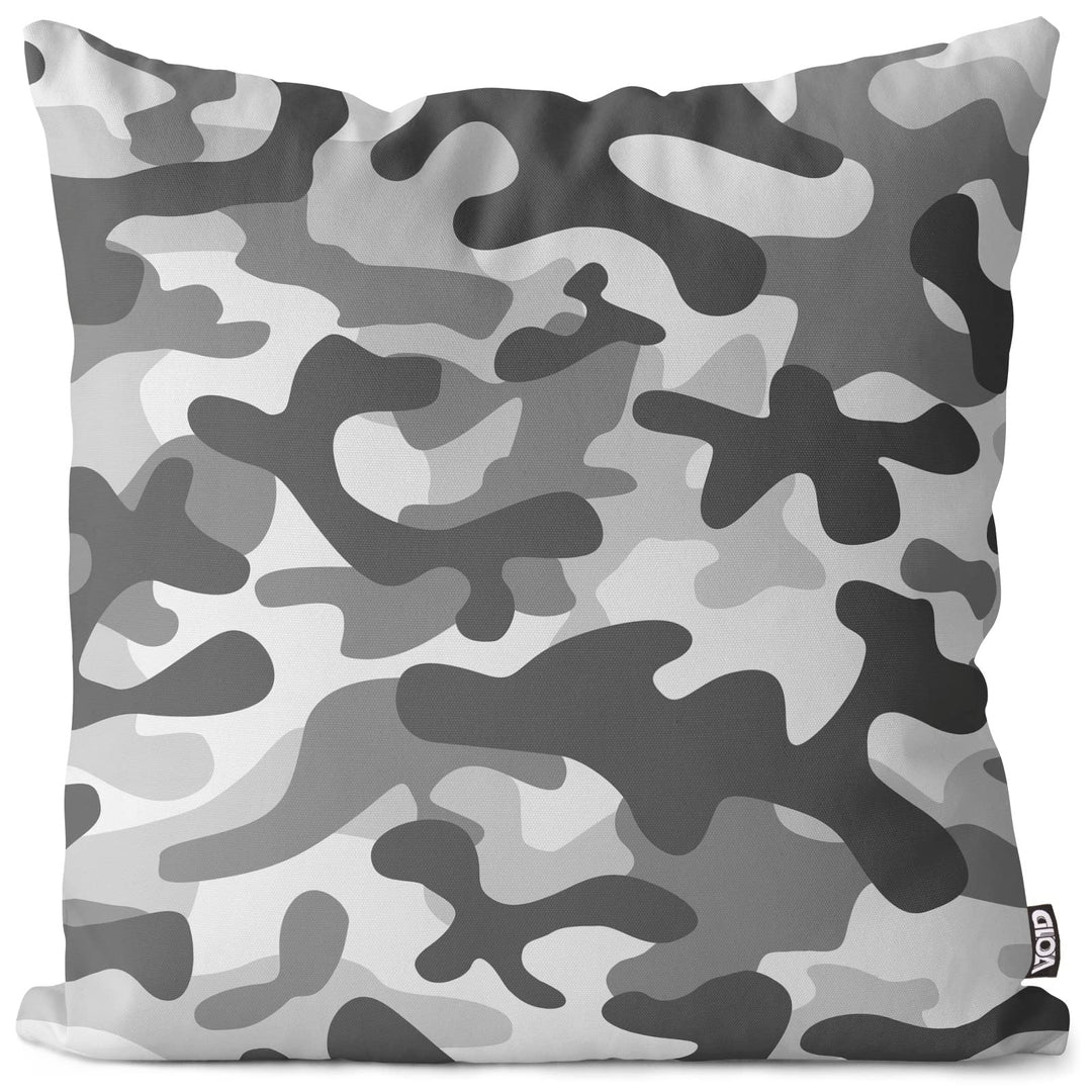 VOID Tarnfarben Grau Kissenbezug Kissenhülle Sofakissen Kissen Deko Outdoor-Kissen Dekokissen, Kisse
