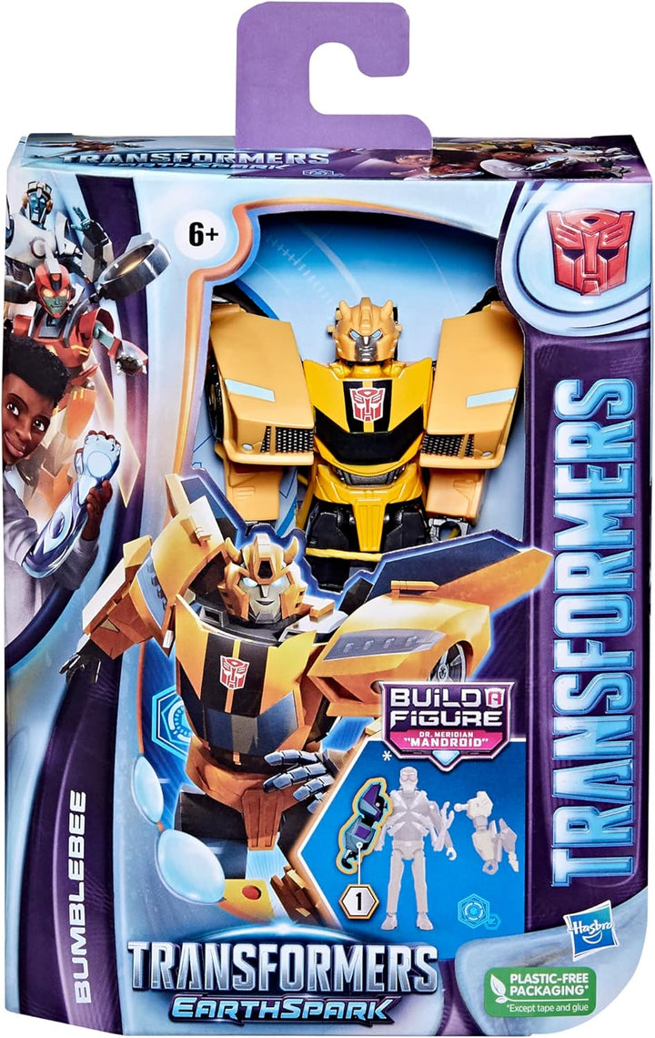 Transformers Spielzeug EarthSpark Deluxe-Klasse Bumblebee, 12,5 cm grosse Action-Figur, Roboterspiel