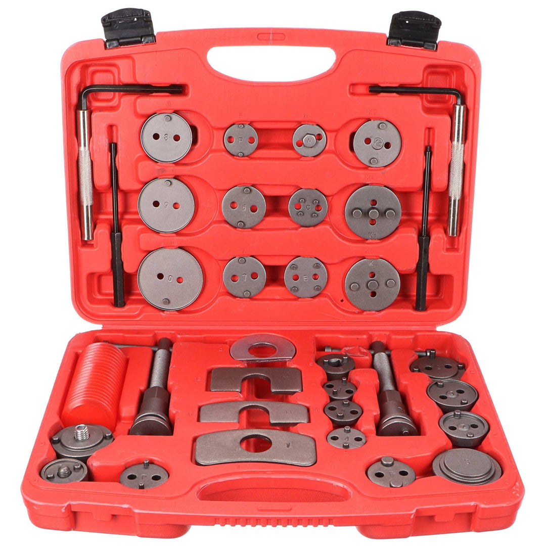 SIXTOL Brake Set 35 Bremskolbenrücksteller Set | 35tlg | Kunststoffkoffer | Rückstellwerkzeug zum de