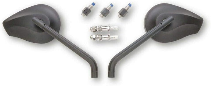 HIGHSIDER Spiegel PHOENIX 1 schwarz eloxiert