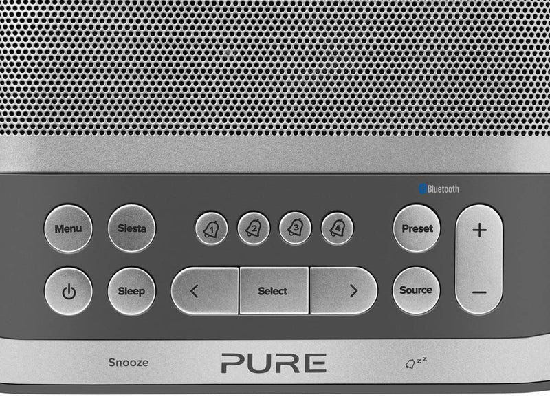 Pure Siesta S6 Bluetooth Radiowecker (Digitalradio, CrystalVue Display, Bluetooth, DAB/DAB+ und UKW,