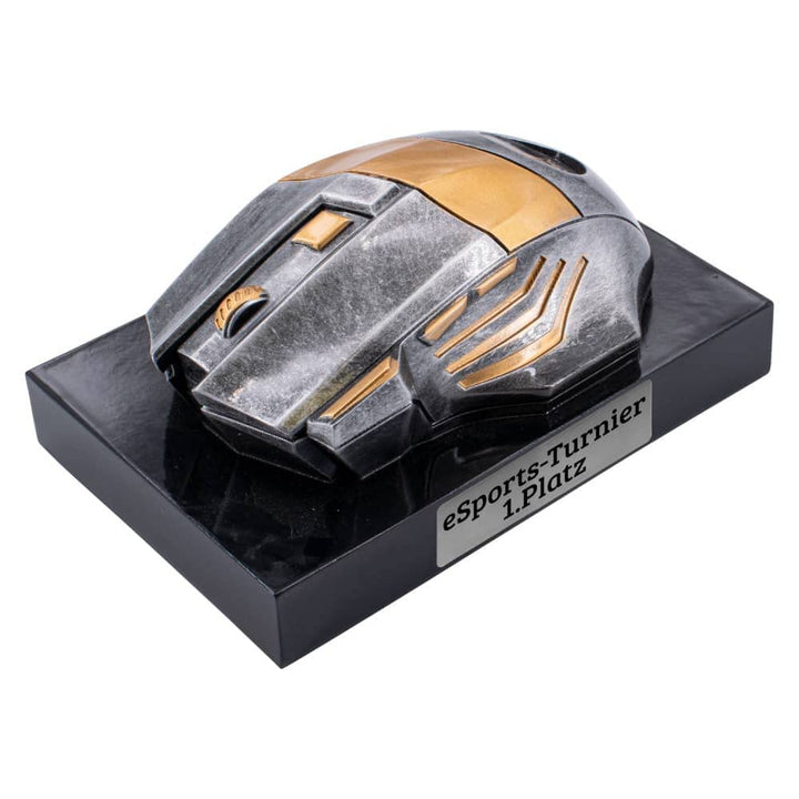 Deitert Esports Pokal mit Gravur, Maus Gaming Controller mit Wunschtext, Gamer Deko, Trophäe mit Gam