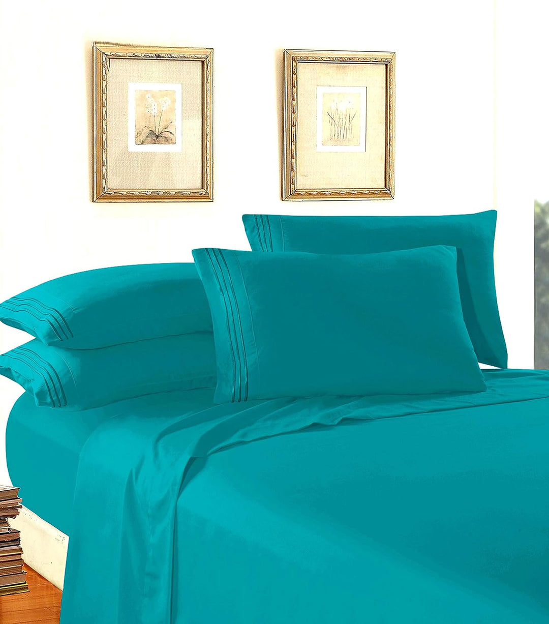 Elegant Comfort Bettwäsche-Set, luxuriös, weich, Fadenzahl 1500, ägyptische Qualität, Knitter- und l