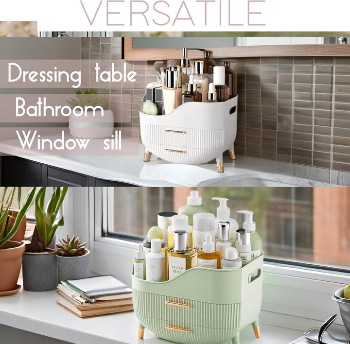 Makeup-Organizer mit Schubladen, Grosse Kosmetik-Aufbewahrung für Schminktisch, Kosmetik-Vitrine mit