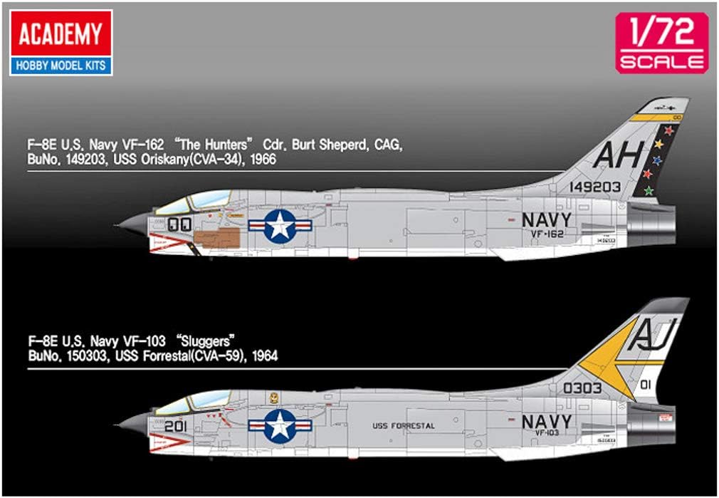 Academy AC12521-1/72 F-8E VF-162 The Hunters