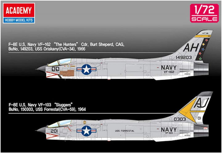 Academy AC12521-1/72 F-8E VF-162 The Hunters