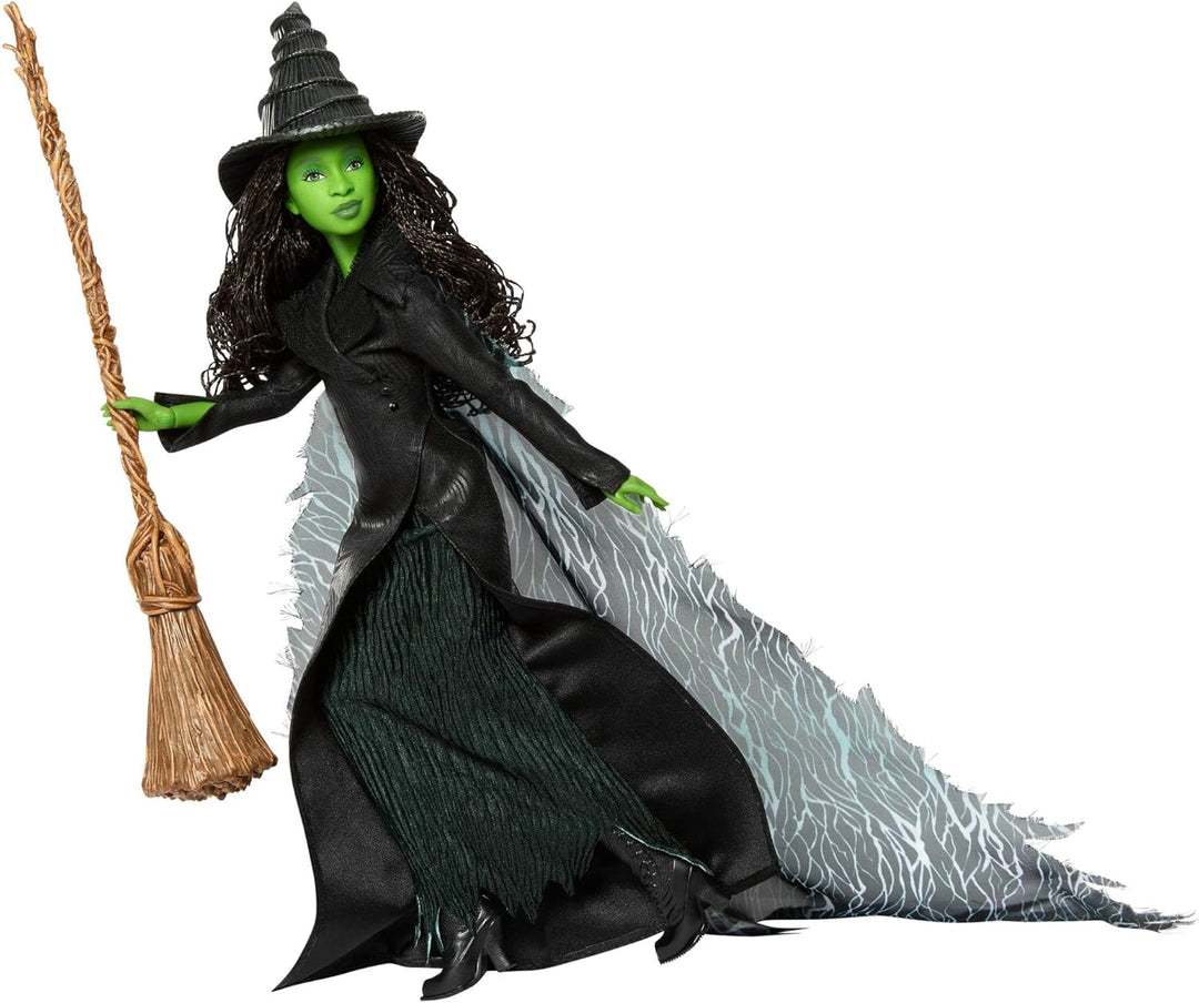 Mattel Wicked: Teil 2 von Universal Pictures Elphaba Deluxe-Modepuppe mit abnehmbarem Outfit und 4 A