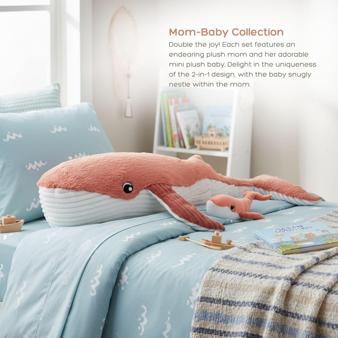 Les Déglingos PTIPOTOS by Gravillou La Balea – Plüschtier Mama und Ihr Baby – Geschenkidee zur Gebur