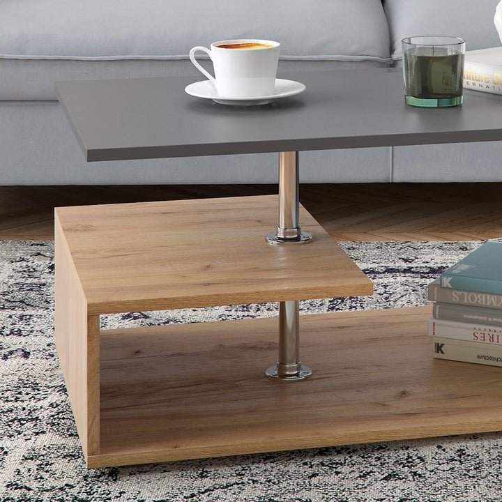 Vicco Couchtisch Guillermo Wohnzimmertisch Beistelltisch Holztisch Kaffeetisch 90 x 50 cm
