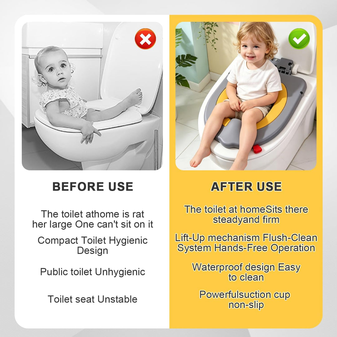 Toilettensitz für Babys, Lernkissen mit Saugnäpfen für Toilettensitz WC Sitz mit Rutschfesten Polste