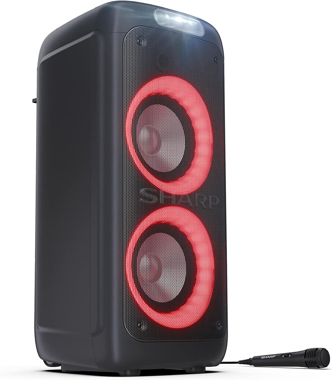 SHARP PS-949 XParty Street Beat – Tragbarer 200W Bluetooth Party-Lautsprecher mit LED-Lichtern, spri