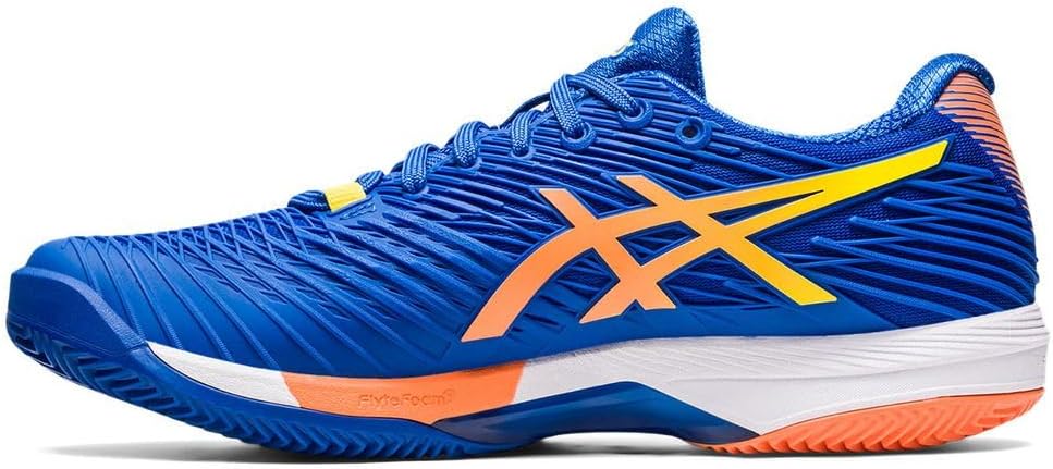 ASICS Solution Speed FF 2 Clay Tennisschuh für Schnelle Plätze für Männer Schwarz Hellblau 43.5 EU T