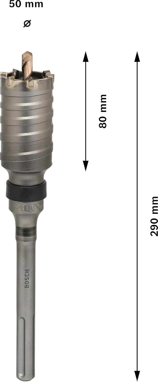 Bosch Professional Hohl-Bohrkrone SDS-max-9 Core Cutter einteilig (Ø 50 mm) 50 mm 290 mm, 50 mm 290