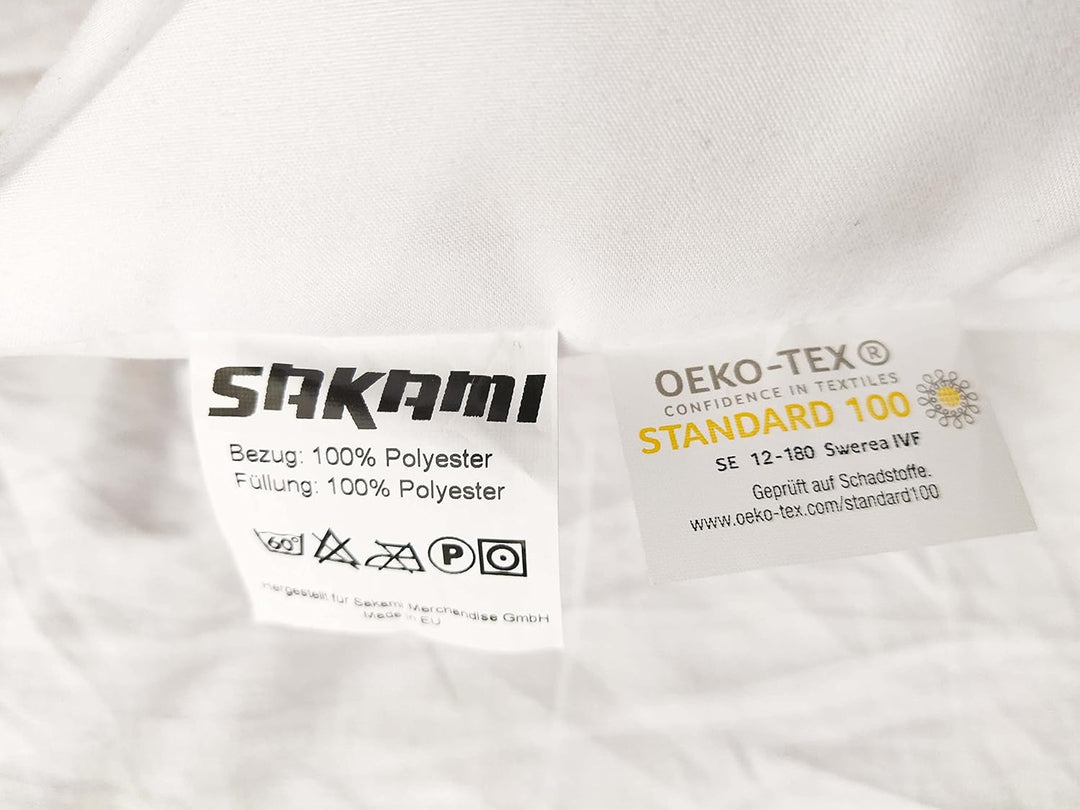SAKAMI Premium Dakimakura Kissen 160 x 50 cm, Seitenschläferkissen, Innenkissen, Schwangerschaftskis