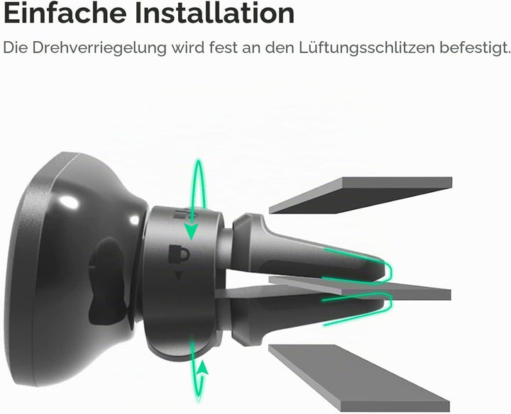 iOttie iTap 2 Magnetic Air Vent Car Mount Halterung für iPhone XS Max R 8 Plus 10 W für Samsung Gala