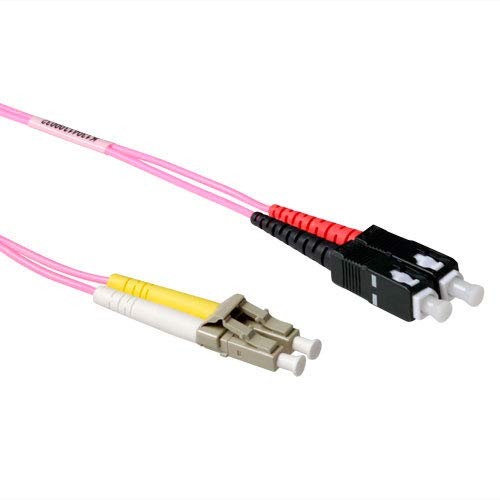 ACT GLASFASER Kabel LC-SC 50/125 OM4 Duplex 1.50M