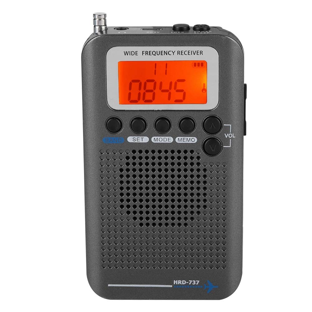 Bewinner Air Band Radio Receiver, Tragbares FM AM CB SW Radio mit Verlängerter Antenne, Breitfrequen