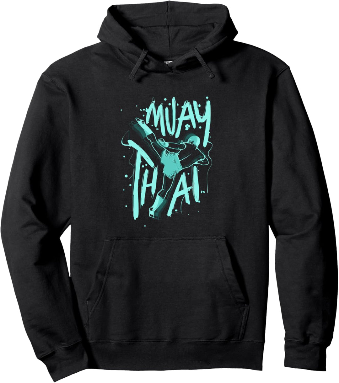 Thai Boxing Muay Thai Kicking Kampfkünstler Pullover Hoodie