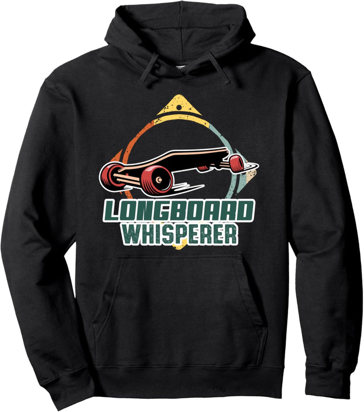 Longboard Flüsterer skaten Geschenk Skater Longboard Pullover Hoodie