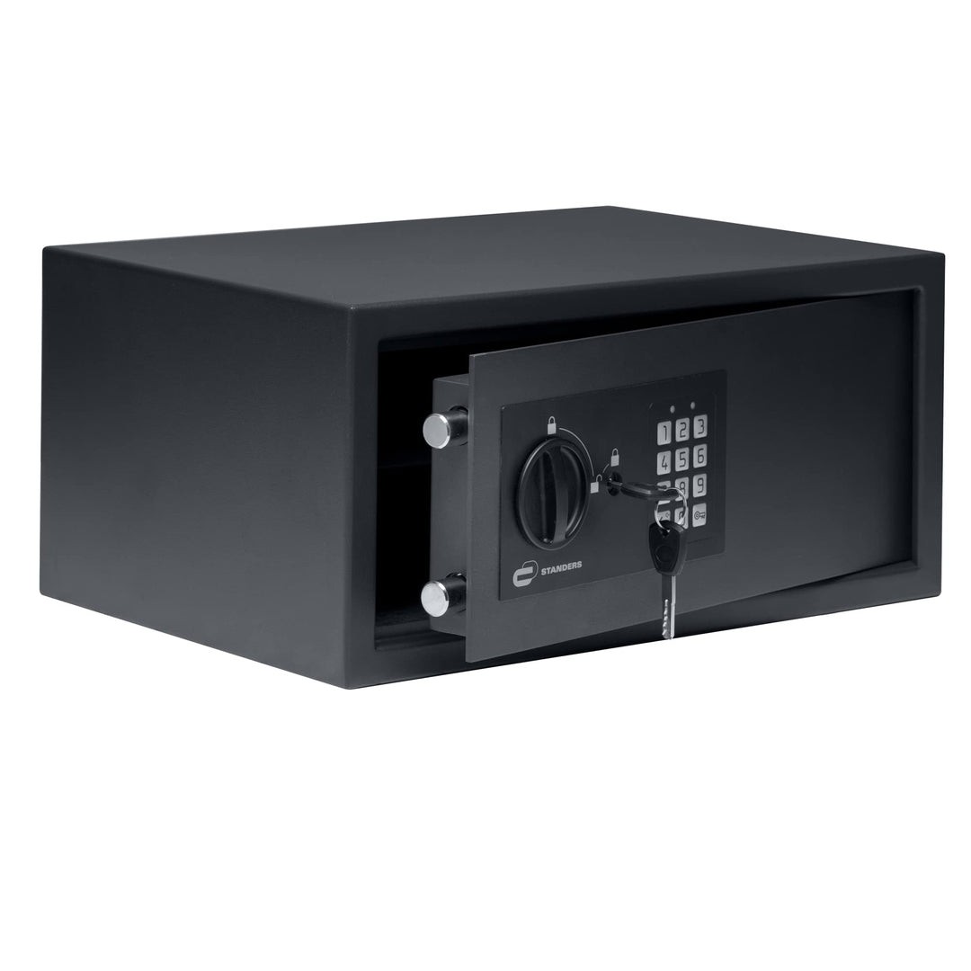 STANDERS - Elektronischer Safe - 20L - 20 x 43 x 30 cm - Wandtresor - Code-Safe - 2 Sicherheitsschlü