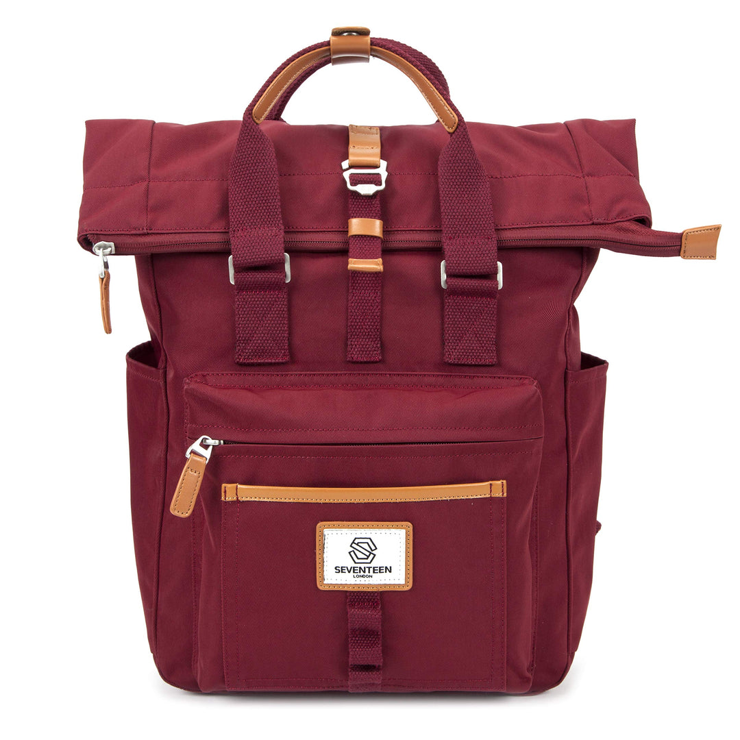 SEVENTEEN LONDON – Moderner und stilvoller ‘Canary Wharf’ Rucksack mit einem klassischen gefalteten
