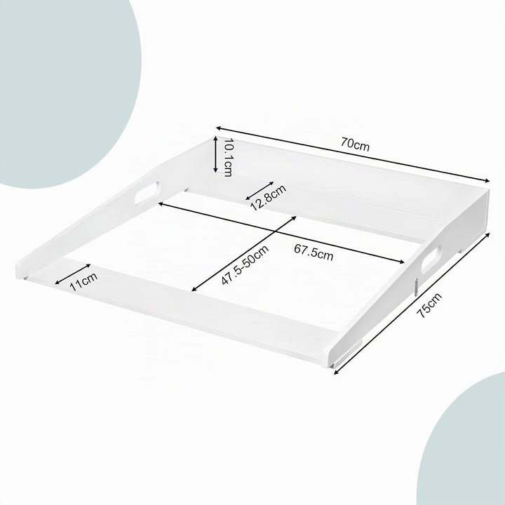 WOLTU Wickelaufsatz universal, Wickeltischaufsatz für Kommode mit Tiefe 47,5–50 cm und Breite ab 70