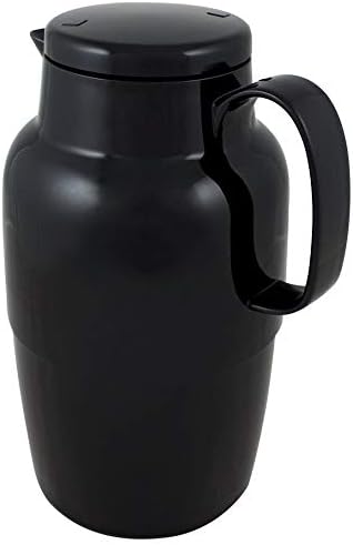 Helios Mondo Kunststoff-Isolierkanne, schwarz, 2 Liter 2,0 Liter Schwarz, 2,0 Liter Schwarz