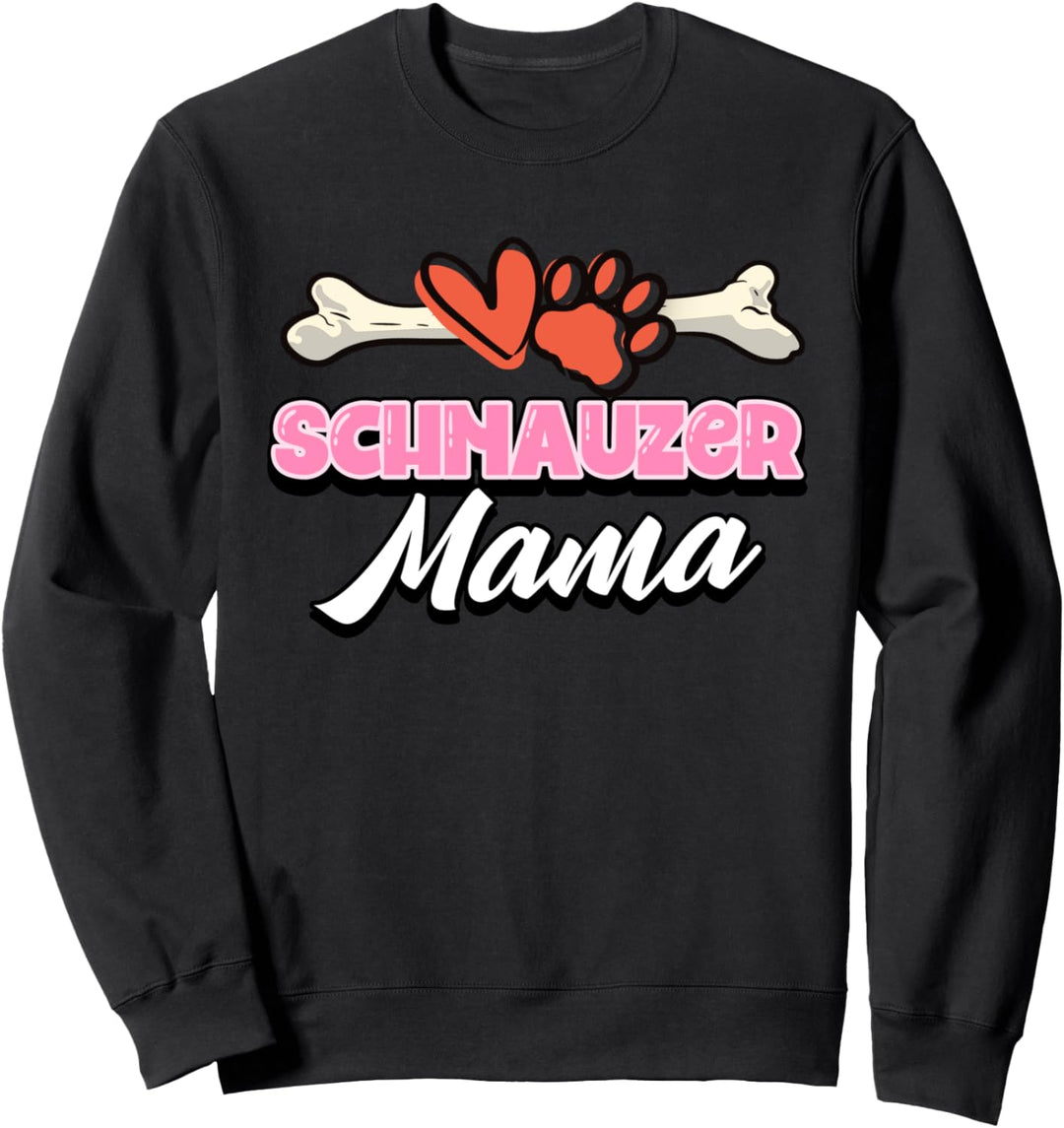 Schnauzer Hund Mama Hundemama Frauchen Sweatshirt