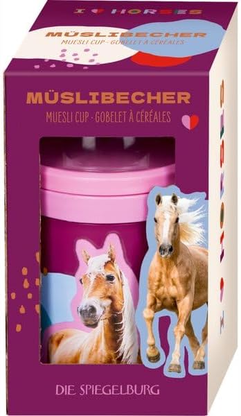 Die Spiegelburg Horses MUESLIBECHER Fuchsia