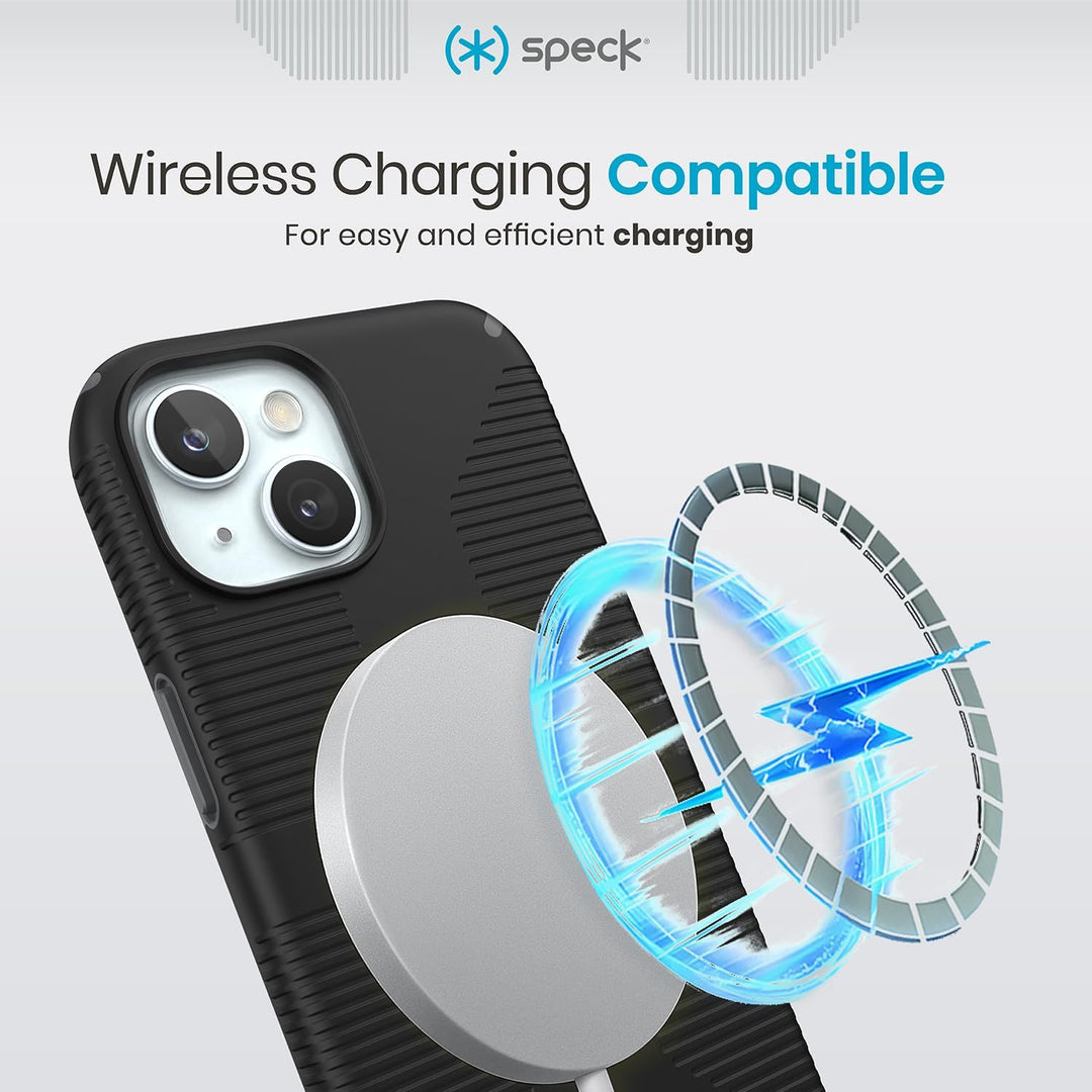 Speck iPhone 15 Hülle - Gebaut für MagSafe, Fallschutzgriff - für iPhone 15 iPhone 14 & iPhone 13 -