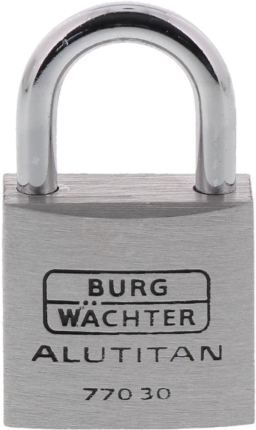 Burg-Wächter 30 BURG Vorhangschloss 770 Alutitan, 30 mm SB (Packung mit 5) 30 mm (Packung mit 5), 30