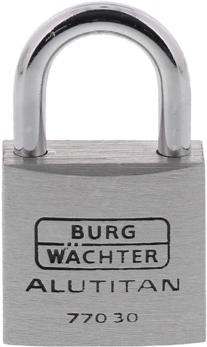 Burg-Wächter 30 BURG Vorhangschloss 770 Alutitan, 30 mm SB (Packung mit 5) 30 mm (Packung mit 5), 30