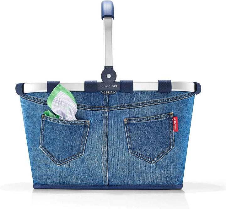 reisenthel Angebot Einkaufskorb carrybag Plus passendes Cover Sichtschutz Abdeckung (Jeans) Blau, Bl