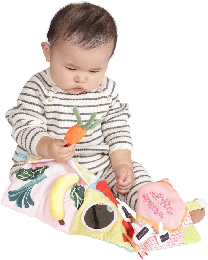 Manhattan Toy Mini-Apple Farm Crinkle-Buch für weiche Aktivitäten für Babys und Kleinkinder mit Entd