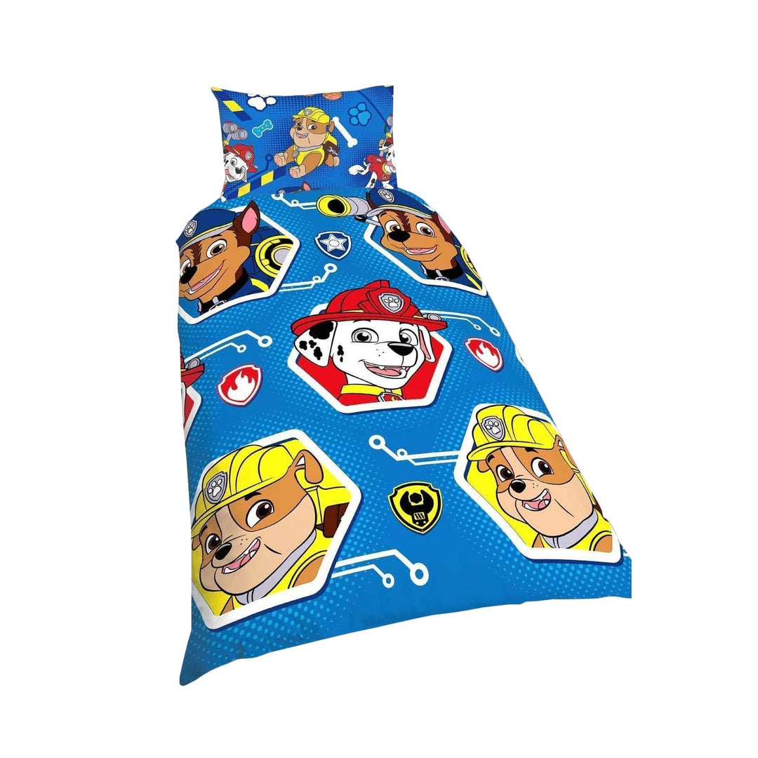 Paw Patrol Character World Charakter von Nickelodeon Reversible' Bettbezug einfach wendbar Blau Einz