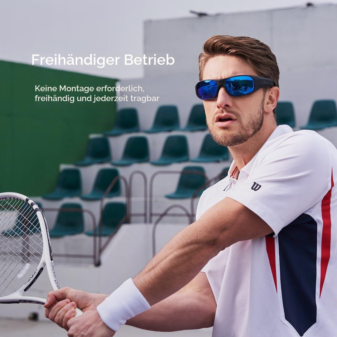 OHO 4K Ultra HD Water Resistance Video Sunglasses, Sports Action Camera with Built-in Memory and Pol