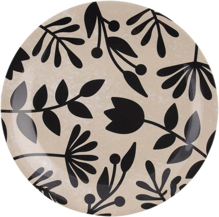 Bo-Camp - Essgeschirr - Mix & Match - 16 teilig - Beige/Schwarz