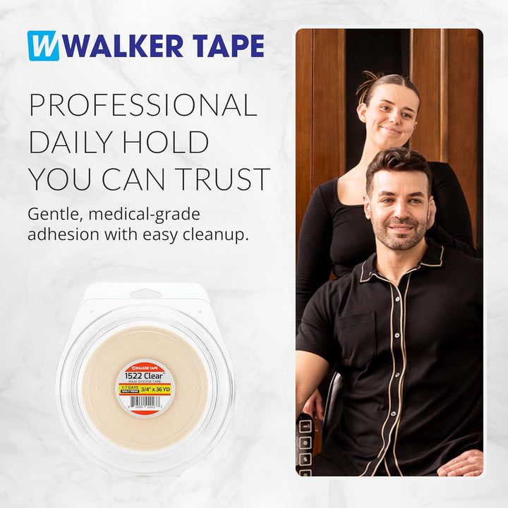Walker Tape 3M 1522 klar 3 Meter Rolle für Haar Ersatz System