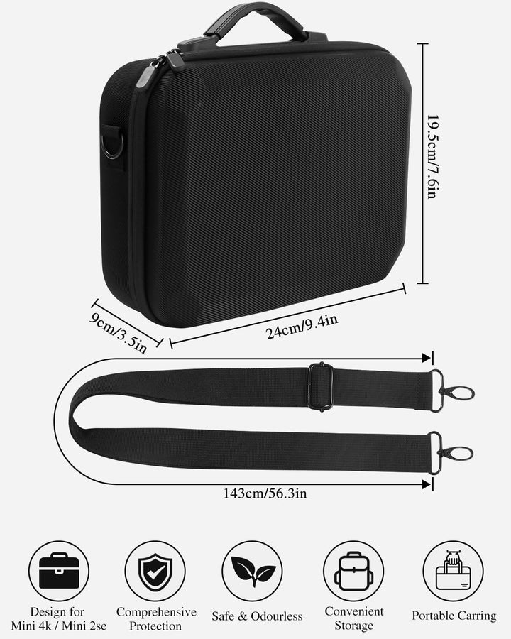 Tasche für DJI Mini 4K/2 SE Drohne, Tragbare Tragetasche für Drohne, RC-N1C Fernsteuerung, Propeller